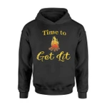 Camping For Women Funny Men Time To Get Lit Hoodie