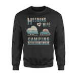Husband And Wife Camping Partners For Life Heart Car Love Valentine Sweatshirt