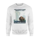 Yellowstone National Park Sweatshirt You Have To Plays Dead To Avoid Attack #Camping