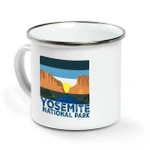 Yosemite Campfire Mug Vintage Sunset