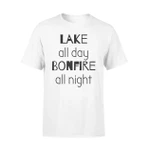 Lake All Day Bonfire All Night Boating Camping T Shirt