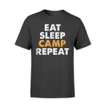 Eat Sleep Camp Funny Camping T Shirt