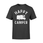 Happy Camper Retro Camping Trailer T Shirt