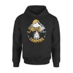 Campfire King Fathers Day Camping Hoodie