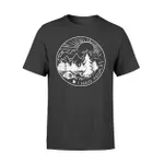 I Hate People Camping Distressed T Shirt