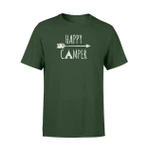 Happy Camper Tent Arrow Distressed T Shirt