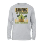 Camping Is Awesome Beer Make It Awesomer Long Sleeve T-Shirt