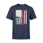 Camping July 4 American Flag Patriotic Camper Gift T-Shirt