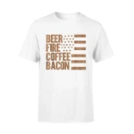 Beer Camping Fire Coffee Bacon T-Shirt