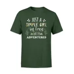 Just A Simple Girl In Love With Adventures I Love Camping T Shirt