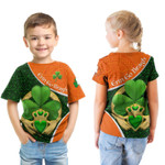 Ireland T-shirt Kid, Claddagh Ring Irish Shamrock St Patrick's Day | Americans Power