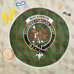 1sttheworld Blanket - MacKinnon Hunting Modern Clan Tartan Crest Tartan Beach Blanket A7 | 1sttheworld