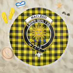 1sttheworld Blanket - MacLeod of Lewis Modern Clan Tartan Crest Tartan Beach Blanket A7 | 1sttheworld