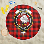 1sttheworld Blanket - Wemyss Modern Clan Tartan Crest Tartan Beach Blanket A7 | 1sttheworld