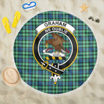 1sttheworld Blanket - Graham of Montrose Ancient Clan Tartan Crest Tartan Beach Blanket A7 | 1sttheworld