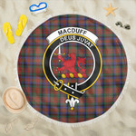 1sttheworld Blanket - MacDuff Hunting Modern Clan Tartan Crest Tartan Beach Blanket A7 | 1sttheworld