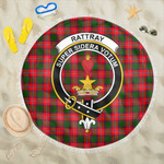 1sttheworld Blanket - Rattray Modern Clan Tartan Crest Tartan Beach Blanket A7 | 1sttheworld