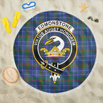 1sttheworld Blanket - Edmonstone Clan Tartan Crest Tartan Beach Blanket A7 | 1sttheworld