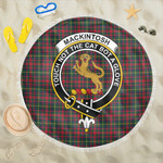 1sttheworld Blanket - MacKintosh Hunting Modern Clan Tartan Crest Tartan Beach Blanket A7 | 1sttheworld