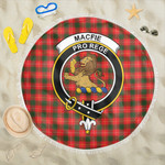 1sttheworld Blanket - MacFie Clan Tartan Crest Tartan Beach Blanket A7 | 1sttheworld