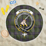 1sttheworld Blanket - MacMillan Hunting Modern Clan Tartan Crest Tartan Beach Blanket A7 | 1sttheworld
