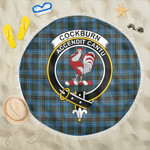 1sttheworld Blanket - Cockburn Modern Clan Tartan Crest Tartan Beach Blanket A7 | 1sttheworld