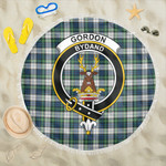 1sttheworld Blanket - Gordon Dress Ancient Clan Tartan Crest Tartan Beach Blanket A7 | 1sttheworld
