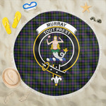 1sttheworld Blanket - Murray of Atholl Modern Clan Tartan Crest Tartan Beach Blanket A7 | 1sttheworld
