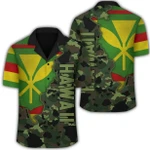 AmericansPower Shirt - Kanaka Flag Camo Pattern Hawaiian Shirt Chad Style