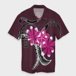 AmericansPower Shirt - Hawaiian Plumeria Polynesian Pink Hawaiian Shirt