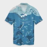 AmericansPower Shirt - Hawaiian Dolphins Polynesian Hawaiian Shirt