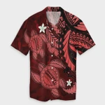 AmericansPower Shirt - Hawaii Polynesian Turtle Hibiscus Hawaiian Shirt Red