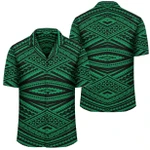 AmericansPower Shirt - Polynesian Tatau Green Hawaiian Shirt