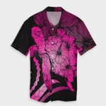 AmericansPower Shirt - Hawaiian Hawaii Turtle Hibiscus Polynesian Vintage Hawaiian Shirt Pink