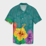 AmericansPower Shirt - Hawaiian Colorful Hibiscus Polynesian Hawaiian Shirt