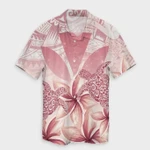 AmericansPower Shirt - Hawaii Turtle Kanaka Plumeria Polynesian Hawaiian Shirt Pink