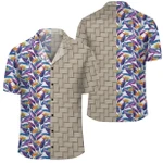 AmericansPower Shirt - Tropical Strelitzia Lauhala Moiety Hawaiian Shirt