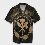 AmericansPower Shirt - Hawaii Kanaka Turtle Hibiscus Polynesian Hawaiian Shirt Anthea Style Gold