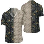 AmericansPower Shirt - Tropical Leaves And Flowers In The Night Style Lauhala Moiety Hawaiian Shirt