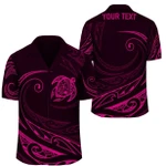 AmericansPower Shirt - (Personalized) Hawaii Turtle Hawaiian Shirt Pink Frida Style