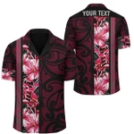AmericansPower Shirt - (Personalized) Hawaii Hibiscus Flower Polynesian Hawaiian Shirt Domi Style