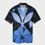 AmericansPower Shirt - Hawaiian Kanaka Hawaiian Shirt Hibiscus Polynesian Love Blue