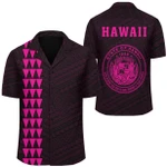AmericansPower Shirt - Kakau Polynesian Coat Of Arms Hawaii Shirt Pink