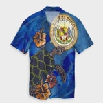 AmericansPower Shirt - Hawaiian Seal Of Hawaii Hibiscus Ocean Turtle Polynesian Hawaiian Shirt