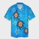 AmericansPower Shirt - Hawaii Plumeria Turtle In The Ocean Hawaiian Shirt John Style