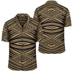 AmericansPower Shirt - Polynesian Tatau Gold Hawaiian Shirt