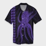 AmericansPower Shirt - Hawaii Octopus KaKau Polynesian Hawaiian Shirt Purple