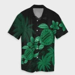 AmericansPower Shirt - Hawaii Turtle Plumeria Coconut Tree Polynesian Hawaiian Shirt Green