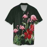 AmericansPower Shirt - Hawaii Hibiscus Flamingo Hawaiian Shirt