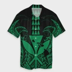 AmericansPower Shirt - Hawaii Polynesian Kanaka Kakau Hawaiian Shirt Alan Style Green